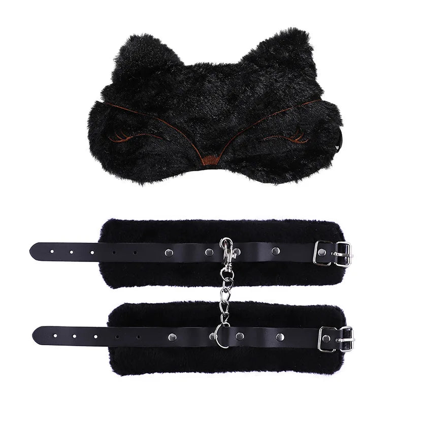 Blindfold & Handcuff Bundle